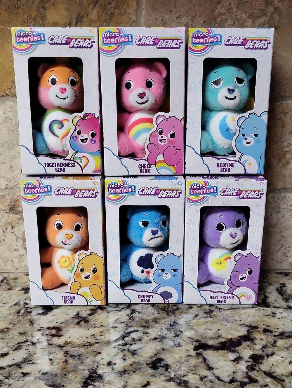 Care Bears Micro Teenies Plush SET of SIX